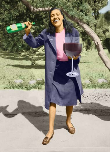 One Glass Funny Kevin   retro mom mother mother's day glass wine woman bottle  Remember... When celebrating Mother's Day , one glass of wine couldn't hurt.